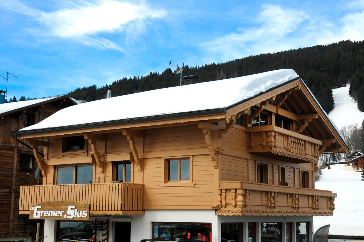 Chalet Hotel Aiguille Blanche Logis Les Gets Dış mekan fotoğraf